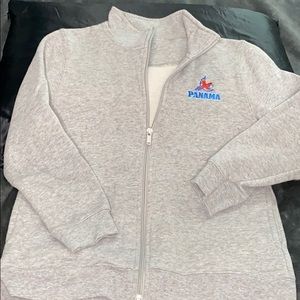 Grey fleece zip up